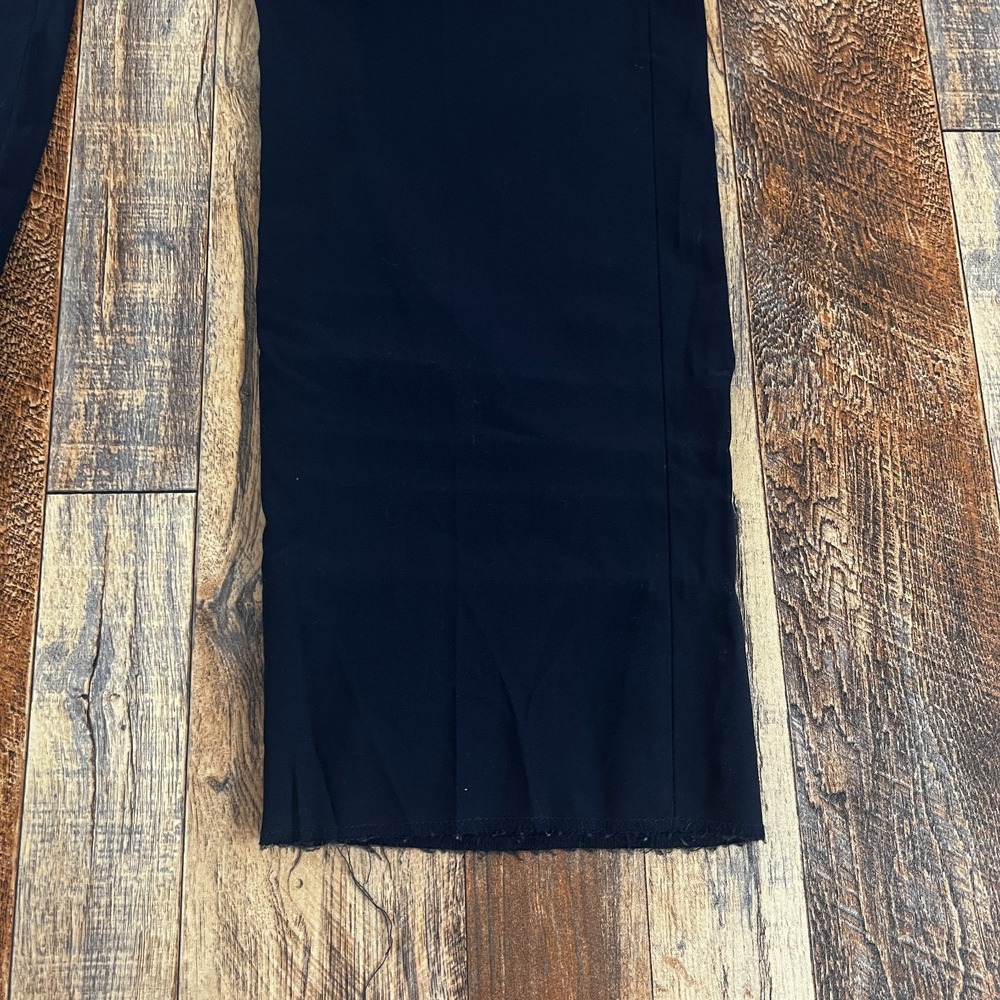 Nordstrom Mens Pants Tech Smart Trim Fit Black Wool Blend Office Career 46W - Picture 3 of 7